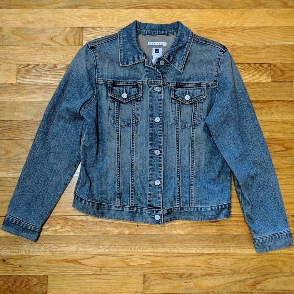 GAP Stretch Denim Jean Jacket Medium Wash